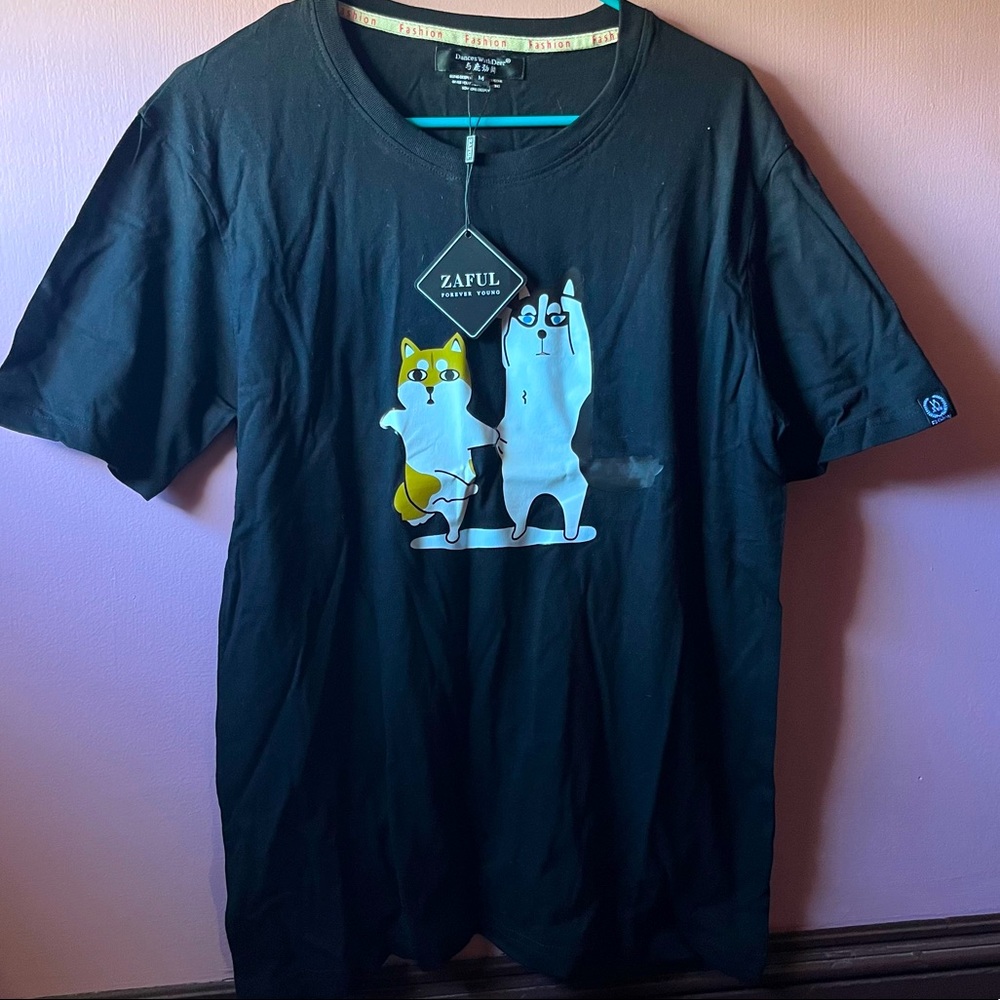 🆕Size M Cute Shibu Inu Dog Tshirt